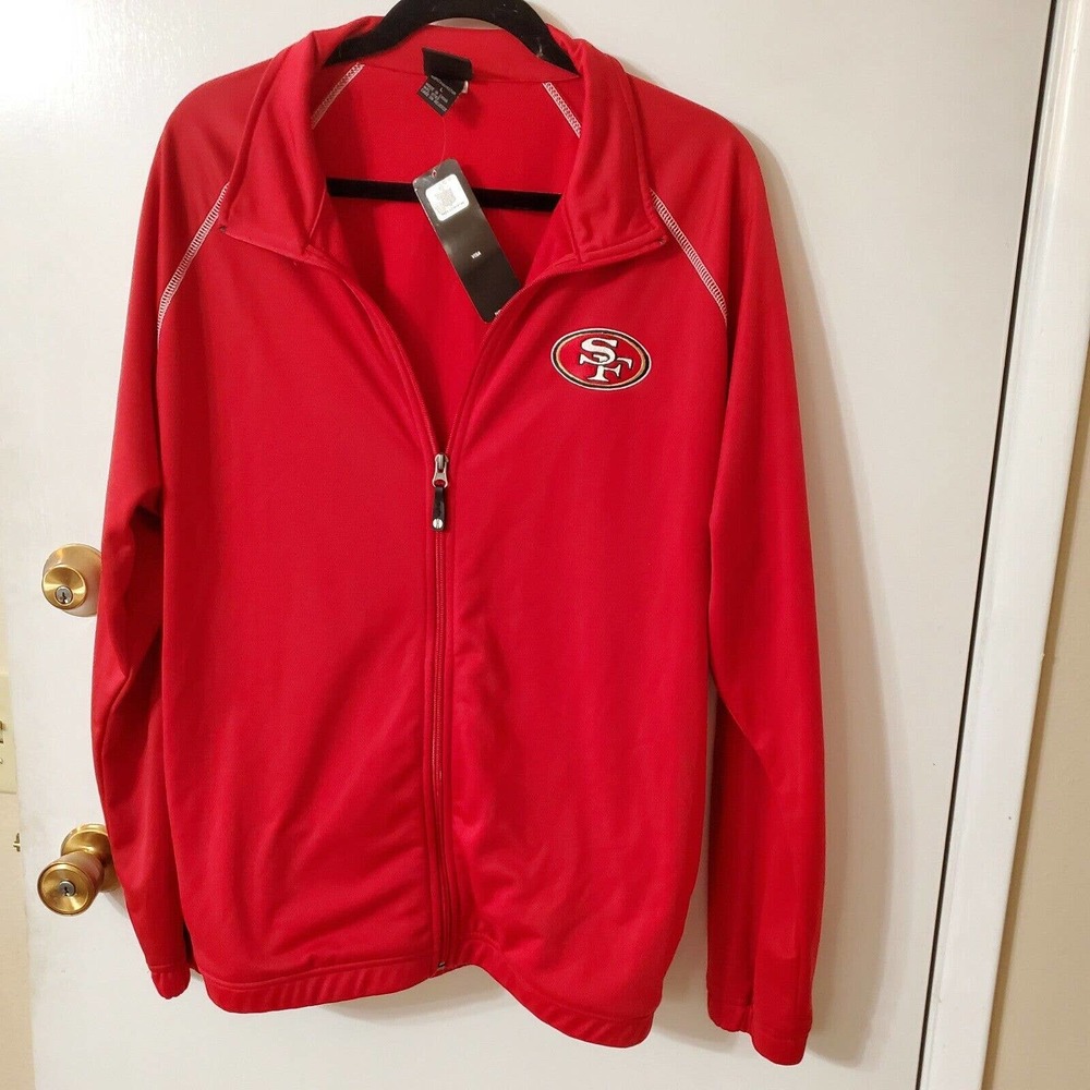 NFL San Francisco 49rs Zipper Jacket team Apparel Mens size Large